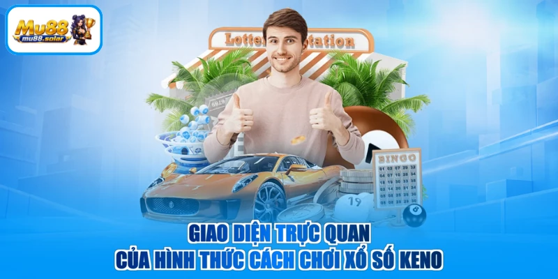 Giao diện trực quan của hình thức cách chơi xổ số Keno